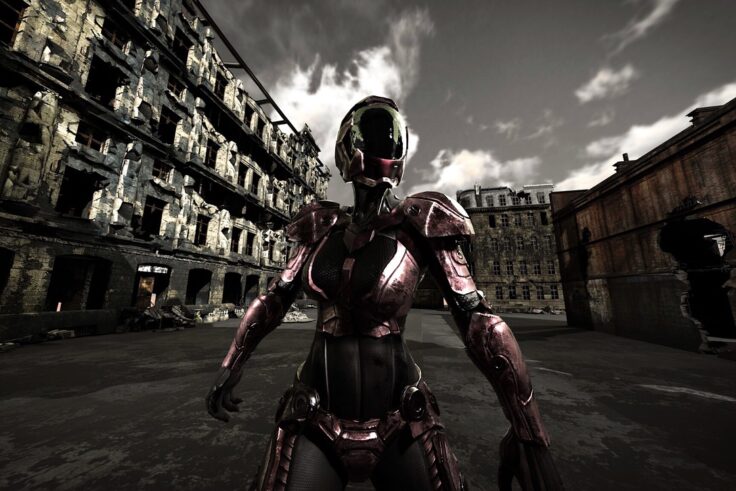 sci-fi, space, robot